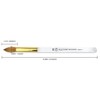 Professional 100% Kolinsky Hair Bristles Oval Style Acrylic Nail Brush