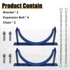 CNQLIS 2Pcs Cylinder Tank Holder, Steel Wall Mounted Bracket for