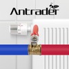 Antrader 4 Pcs Forged Brass Ball Valve Mini Shut Off