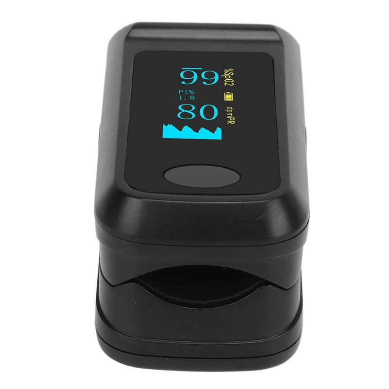 Organic LED Fingertip Pulse Oximeter Blood Oxygen Saturation Monitor With