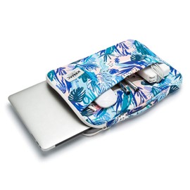 Kinmac 360° Protective Water Resistant Laptop Sleeve case Bag with Handle for MacBook Pro 14 inch,13.5 inch-13.9 inch and 14 inch Laptop (Sea Grass)