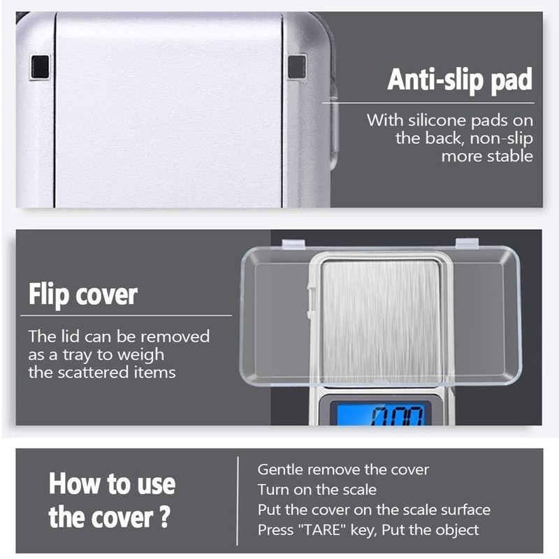 Salesbay Pocket Mini Digital Scale 500g/0.01g Balance Jewellery Precision Weight