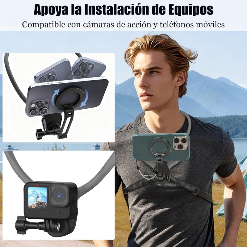 Soporte magnético para Cuello para teléfonos, Soporte de cuello para