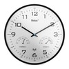 Mebus Modern Radio Wall Clock with Temperature Display and Humidity,