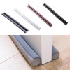 Simple installation for door gap, windbreak, noise blocking, light blocking, and draft blocking. slit black 4ea
