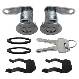 Qblahip Vehicle Door Lock Cylinder Set w/Keys Switch Kit Fit for Ford E100 Econoline Custom Standard Cargo Van 2-Door 4.9L 4917CC 300Cu. in. l6 Gas OHV Naturally Aspirated 1980 1981 1982 1983