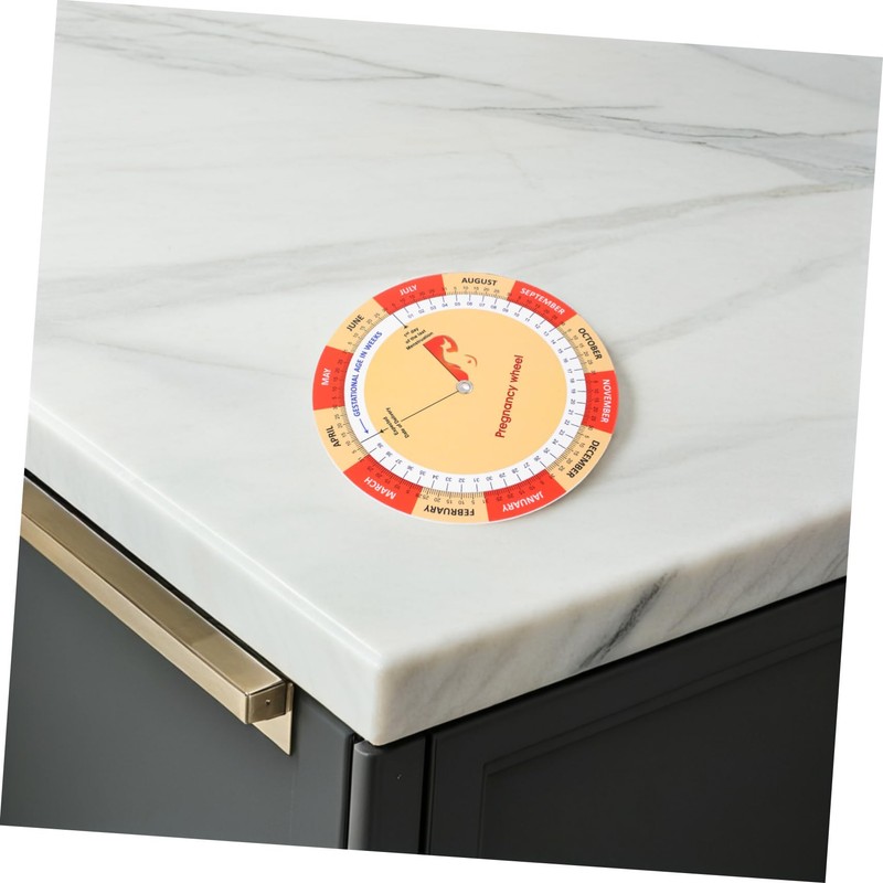 Baluue 2pcs Pregnancy Tracker: Fetal Development Chart Color Printed Paper