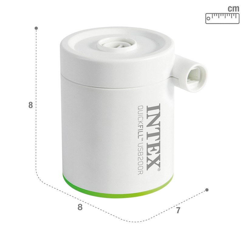 Intex Quickfill USB200R Air Pump, Size: 8cm x 7cm x