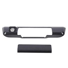 Tailgate Handle Bowl Cover Carbon Fiber Pattern Exterior Rear Tail Gate Door Handle Scratch Protector Replacement for Isuzu D Max 2023 to 2024