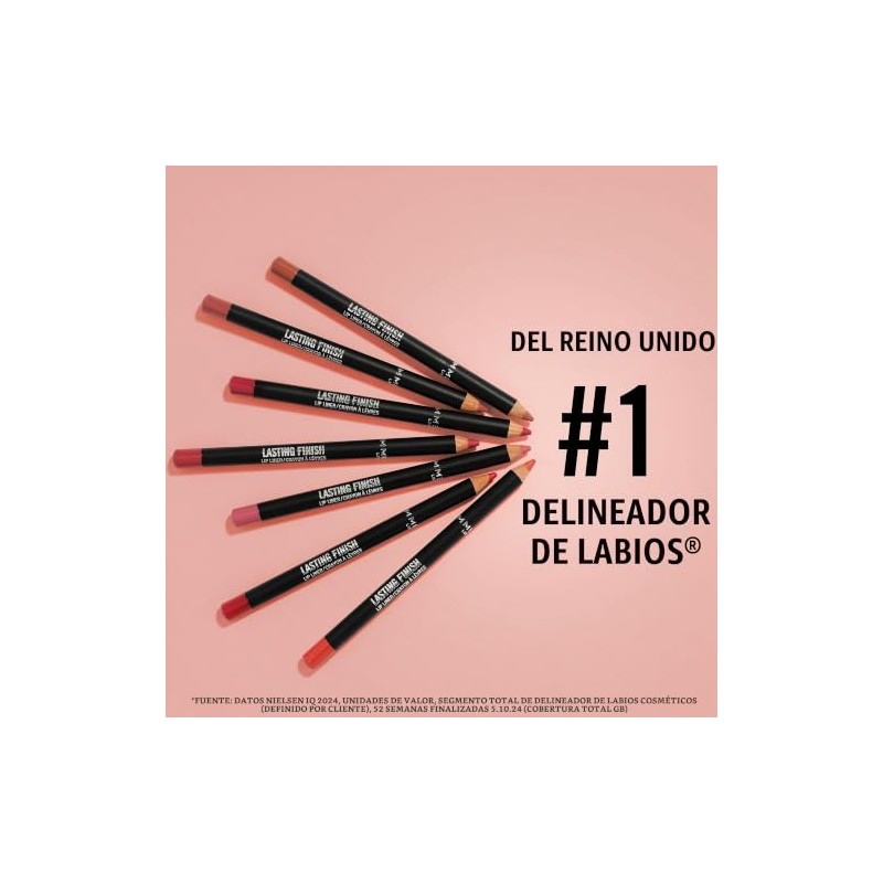 Rimmel Lasting Finish 8HR Lip Liner, 790 Brownie Pie, paquete