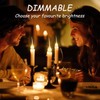 DoRight Silicone Dipped Candle Light Bulbs, 5 Watt Flame Light