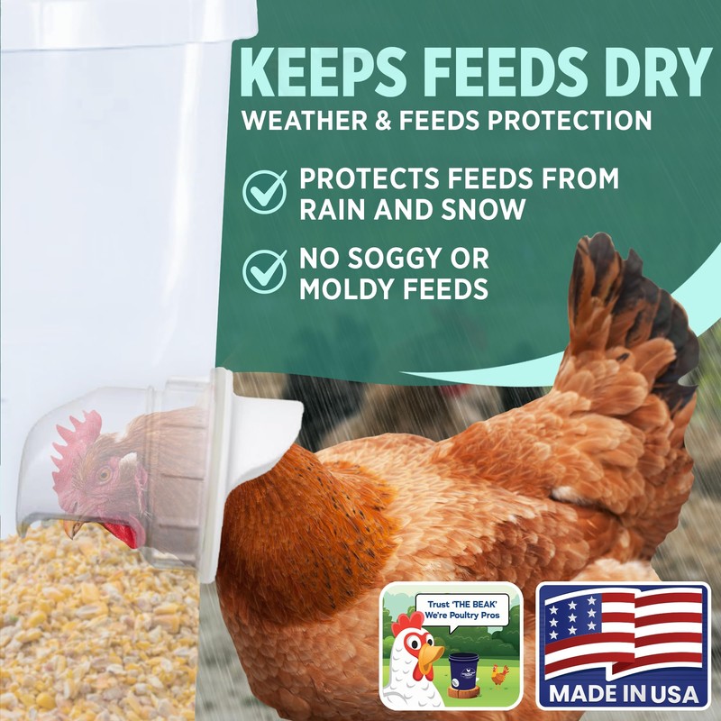 The Original Poultry Pro Feeder DIY Port PVC Gravity Fed