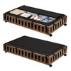 Gashell 2 Pack Bamboo Under Bed Storage with Wheels, 39”x20”x7.8”