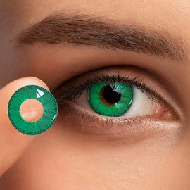 Color Contacts Stick Tweezer With Colored Contact Remover Lenses Tool Set for Women Party Kits Green15