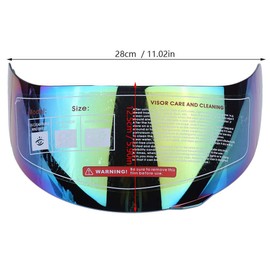 Qiilu Motorcycle Visor Shield, Motorcycle Wind Visor Lens Windshield Replacement for 316 902 AGV K5 K3SV(Colorful)
