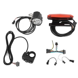 24‑48V Electric Bike Front Brake Rear Light LED High Brightness Bike Light Set for Electric Scooter