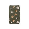 Maruwa Boeki 200396507 Children's Ankle Warmer, Dog Face, Olive W3.9