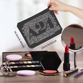 WCGXKO Horror Movie Lovers Gift Scary Fans Gift Scary Movie Lover Makeup Bag Horror Fans Gift (24 Bag CA)