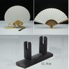 luzen 1Pc Bamboo Decorative Folding Fan Display Stand Holder Hand