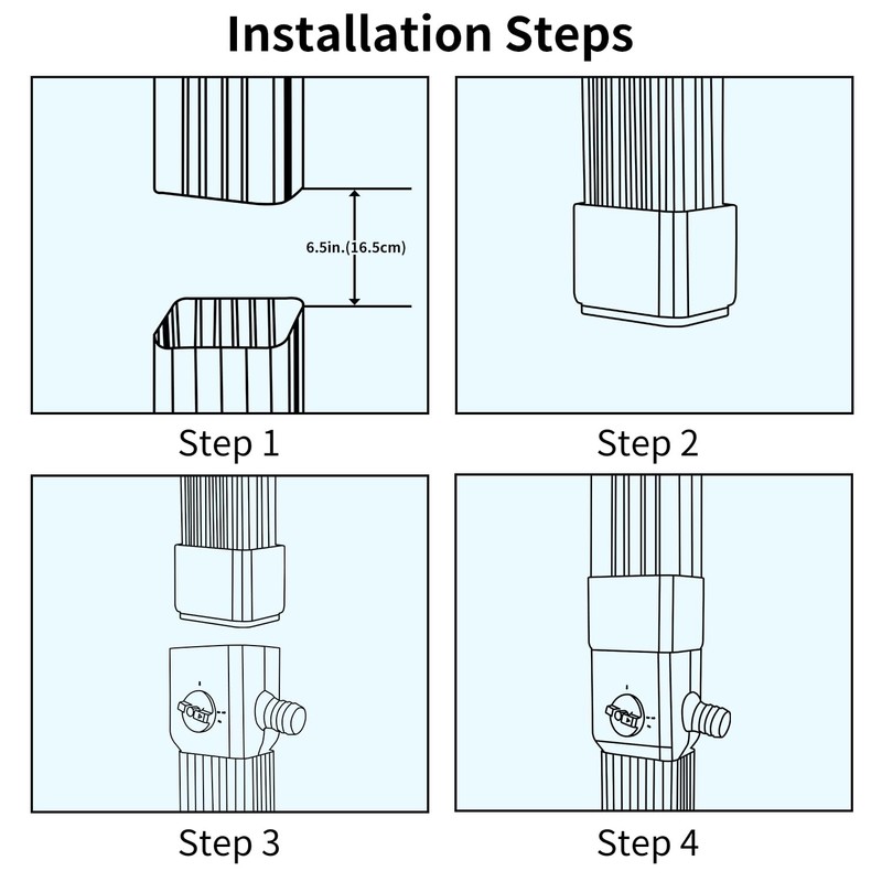 Prestantious Downspout Diverter, Rainwater Diverter with Adjustable Switch Valve, Rainwater
