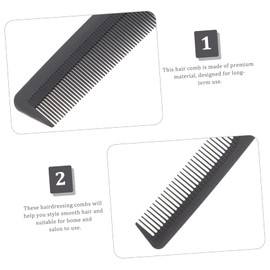 IWOWHERO Detangle Hair Effortlessly 6 Pack Carbon Fiber Comb Double Tooth Brush Smooth Styling Combs for Men Women