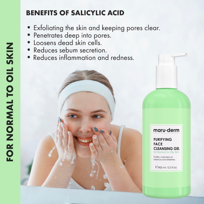 Maruderm Salicylic Acid Face Wash Gel Especially for Combination and