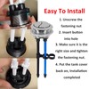 48mm/1.89 inch Dual Push Flushing Toilet Button Toilet Tank Button