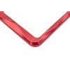 Creathome 3D Curly Wave Pattern Shining Red License Plate Frame