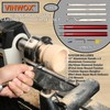 VINWOX 9 PCS Carbide Wood Lathe Turning Tool Set, Pen
