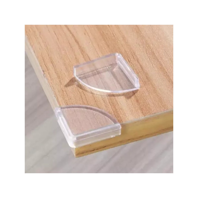 가구모서리보호대 부채꼴 가구 모서리보호대 투명 pvc 충격보호대 4개입 Furniture Corner