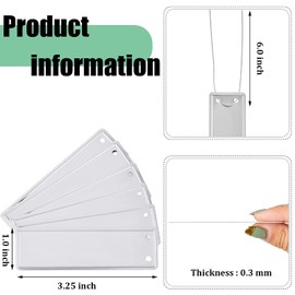 Ripeng 200 Pieces Aluminum Metal Plant Labels Writable Seedling Tree Tags with 6 Inch Wires Waterproof Double Sided Write for Plant Garden Marker Outdoor Identification and Greenhouse