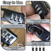 SGERUFZ 4 Piece 3 Digit Combination Padlock Combination Lock Weather