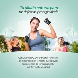 Suplemento Alimenticio - ESCUDO - Rico en Vitaminas C, D, E, y Complejo B - Así como en Ingredientes y Extractos Naturales - Ayuda a la Salud Inmunita