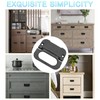 Bonsicoky 6Pcs 3 inch Flush Pull Ring Handles Hidden Recessed