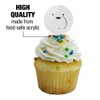 We Bare Bears Ice Bear Cupcake Picks Toppers Decoration Set