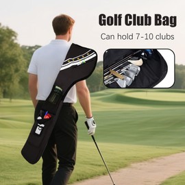 Carry Golf Bag | Storage Bag for Golf Club - Adjustable Shoulder Strap Organizer Supplies for Men Boys Girls Youth Teens Athletes Cyclists
