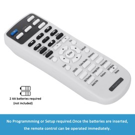 Aimdio Projector Remote Control for Epson EH-TW5350 EH-TW5300 EH-TW5600 EH-TW5650 EH-TW5400 EH-TW5210 Home Cinema 2100/2150/2040/2045 H850B H850C H851A h851b h851c h852abc h707abc h708b h709abc