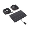 Solar Panel Fan Kit 15W 12V Exhaust Fan with 4.9ft