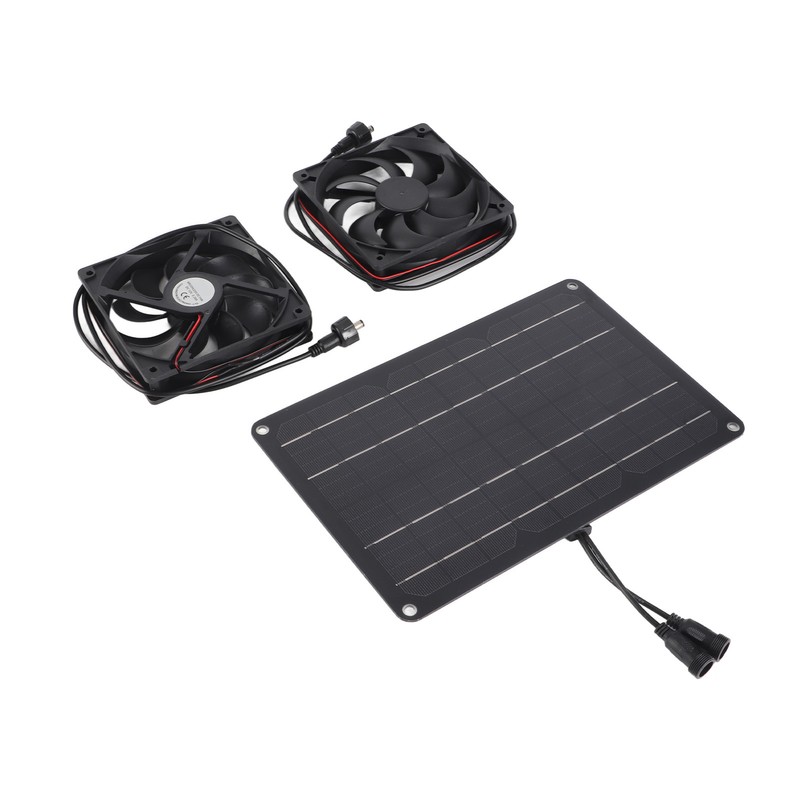 Solar Panel Fan Kit 15W 12V Exhaust Fan with 4.9ft