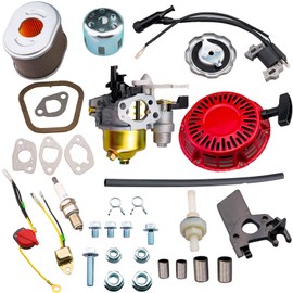 Tapa Adjustable Carburetor Recoil Starter Assembly Tune Up kit for Honda GX160 GX200 GX140 GX120 and Power Equipment with These Engine