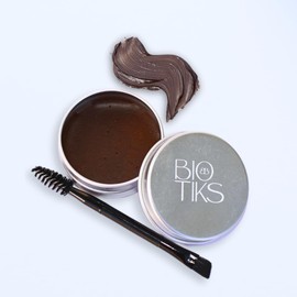 Gel de ceja 2 en 1, crecimiento y color, para Piel Sensible, Dermatológicamente Probado, hidratante, premium, Sin Irritación. Tono café oscuro