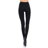 JJJ Women's Solid Cotton Spandex Jersey Stirrup Leggings (Black, X-Large)