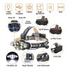 Lampara Led Tipo Minero De 8 Leds Con Baterias Recargables