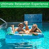 JAMBO XXL Inflatable Tanning Pool Lounger Float, 80 x 56