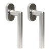 FELGNER Set of 2 window handles Messina in matt nickel,