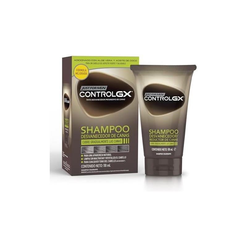 Just for Men Control Gx Shampoo Desvanecedor Progresivo De Canas,