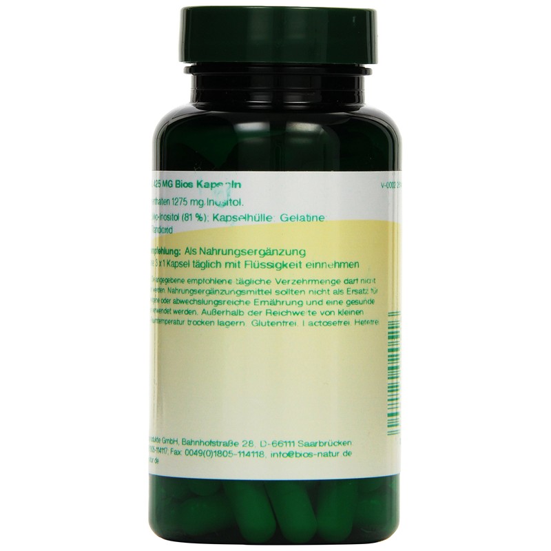Bios Inositol 425 mg 100 Capsules Pack of 1 x
