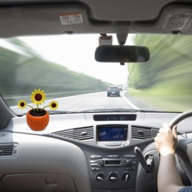 Yellow Solar Powered Dancing Flower - Solar Powered Dancing Flower | Butterfly Solar Powered Swinging Toys, Car Dashboard Decorations, Creative Gift Shenyang Solar Power Kits Learning and Education