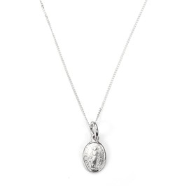 Sterling Silver Miraculous Mary Medal - No chain