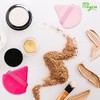 LAC 3 Powder Puff Face Triangle - Reusable Mini Velvet